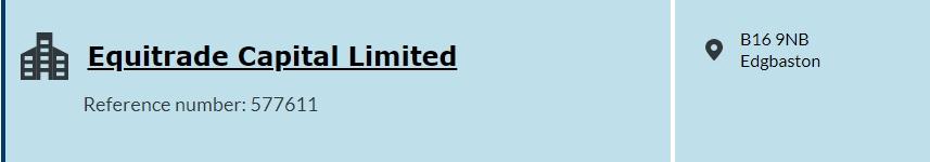 Equitrade Capital FCA查询