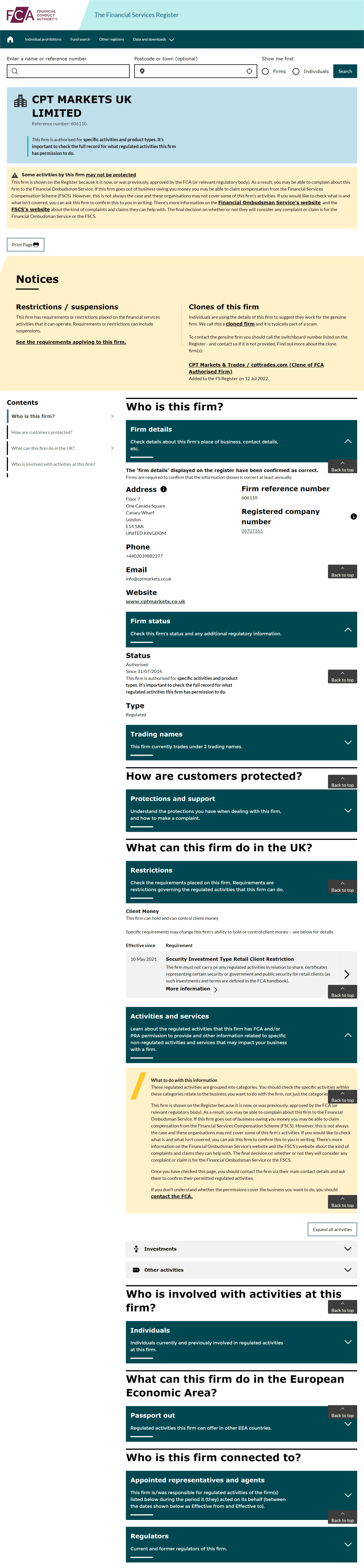 英国金融行为监管局(FCA)