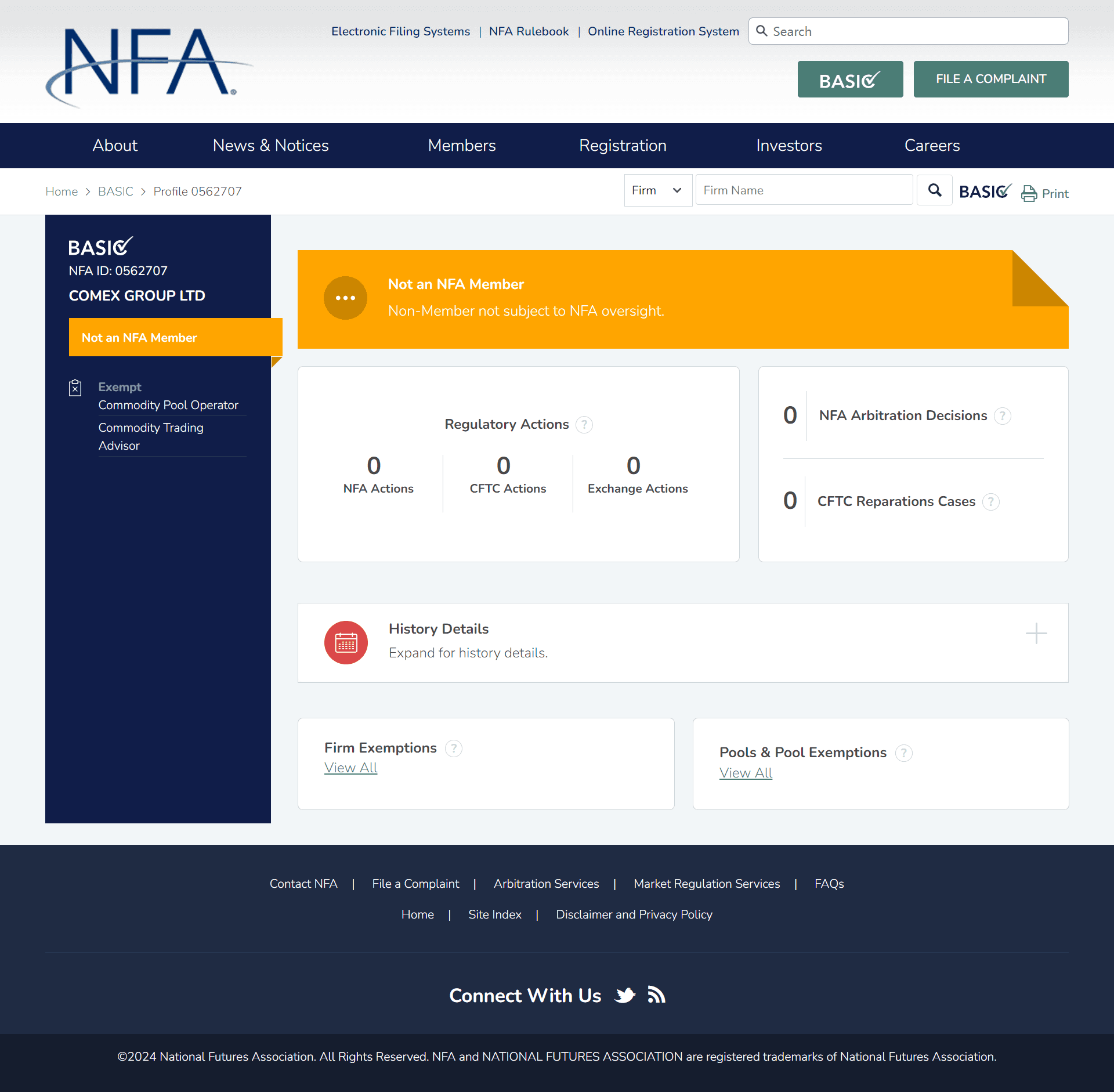 美国全国期货协会（NFA）