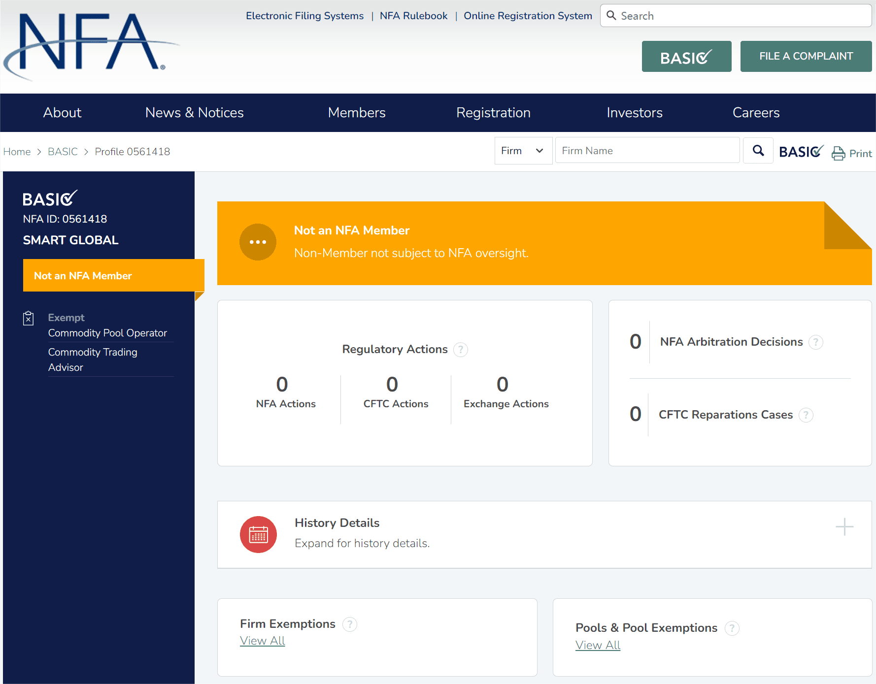 美国全国期货协会（NFA）