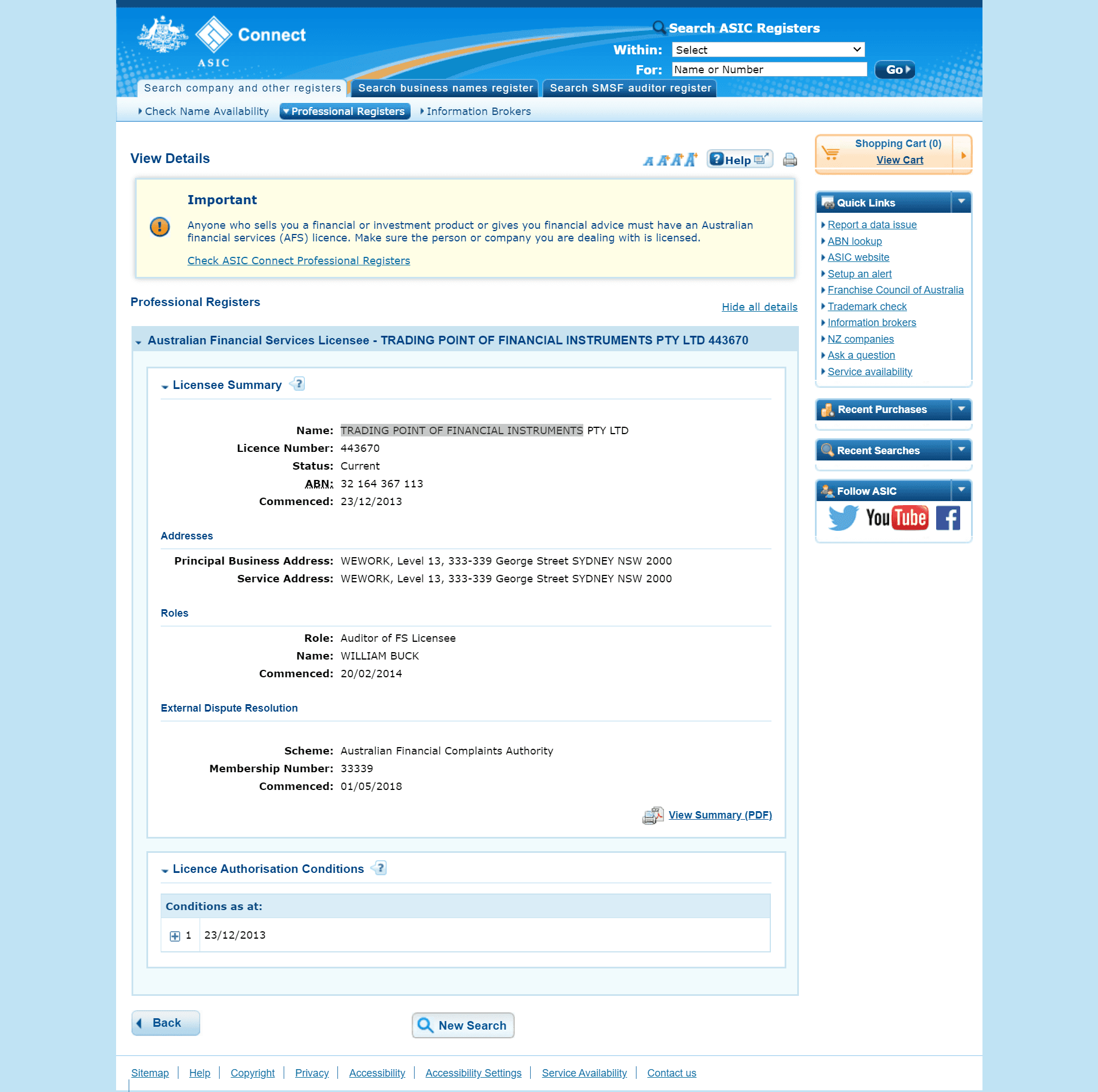 澳大利亚证券和投资委员会（ASIC）