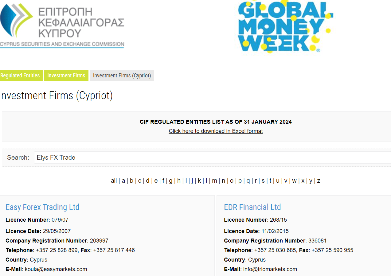 塞浦路斯证券交易委员会（CySEC）