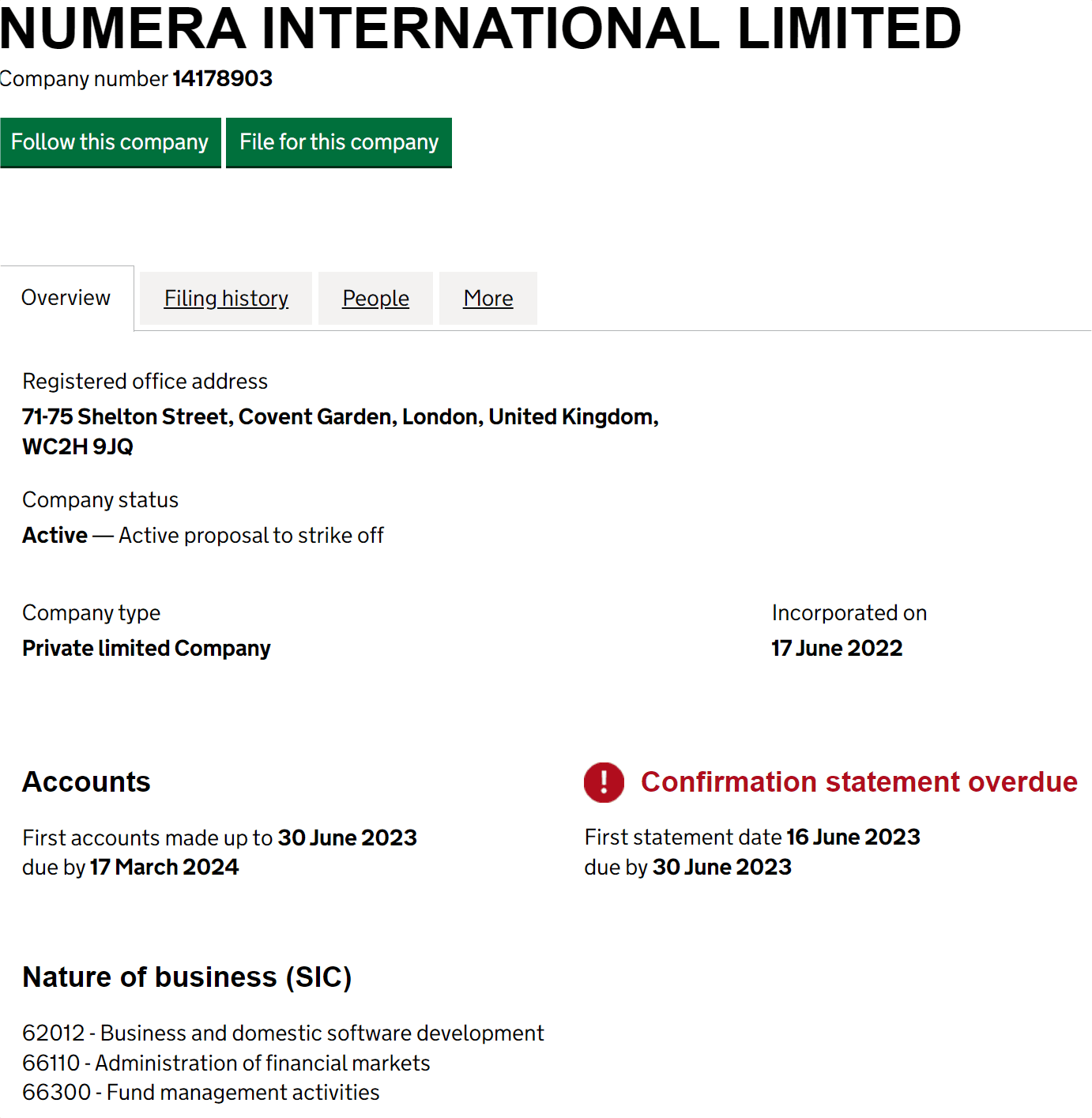 英国工商局（ Companies House）