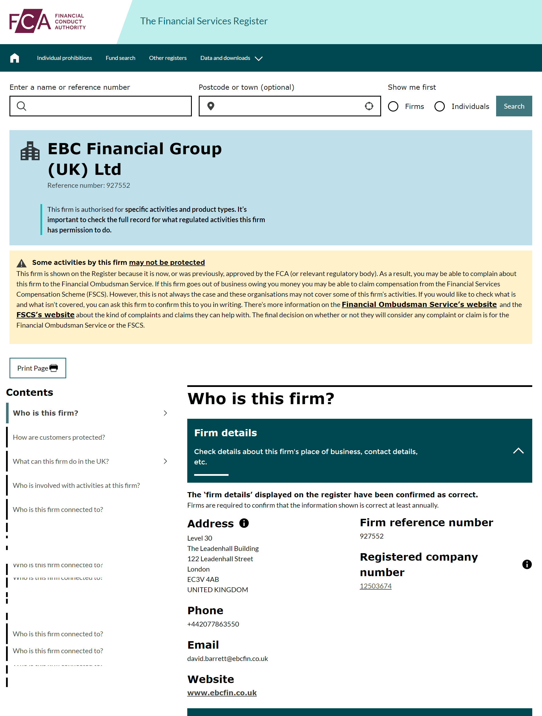 英国金融行为监管局（FCA）