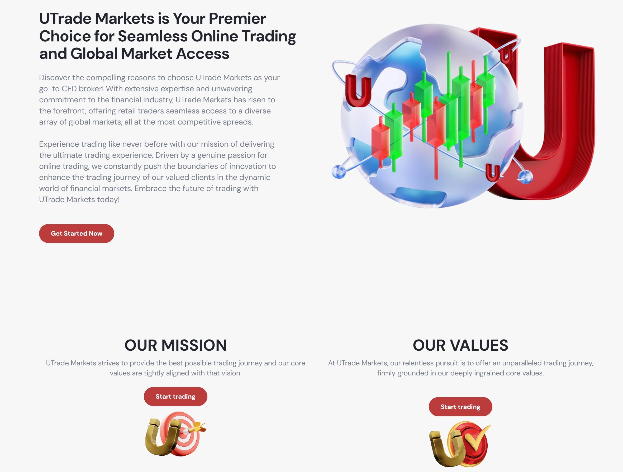 UTrade Markets Mission and values