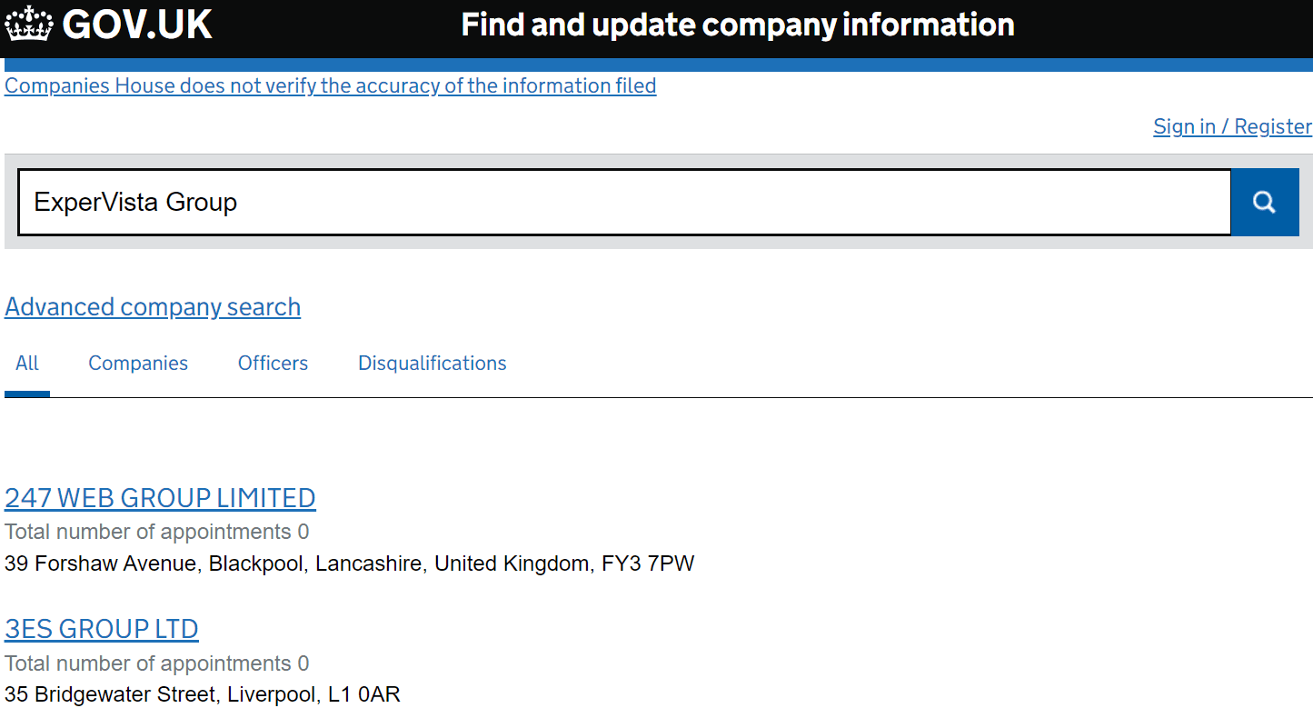 英国工商局（Companies House）