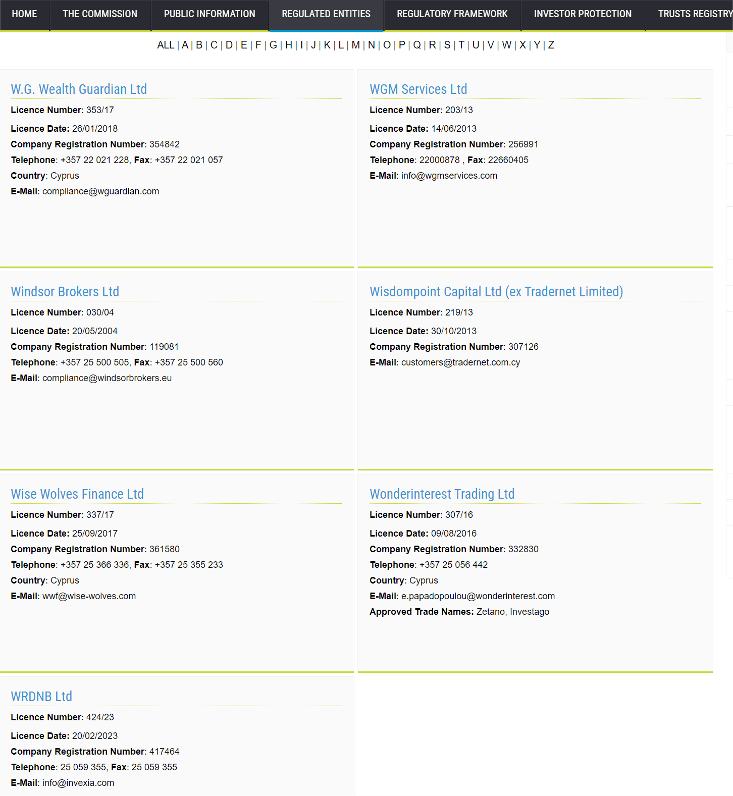 塞浦路斯证券交易委员会(CySEC)