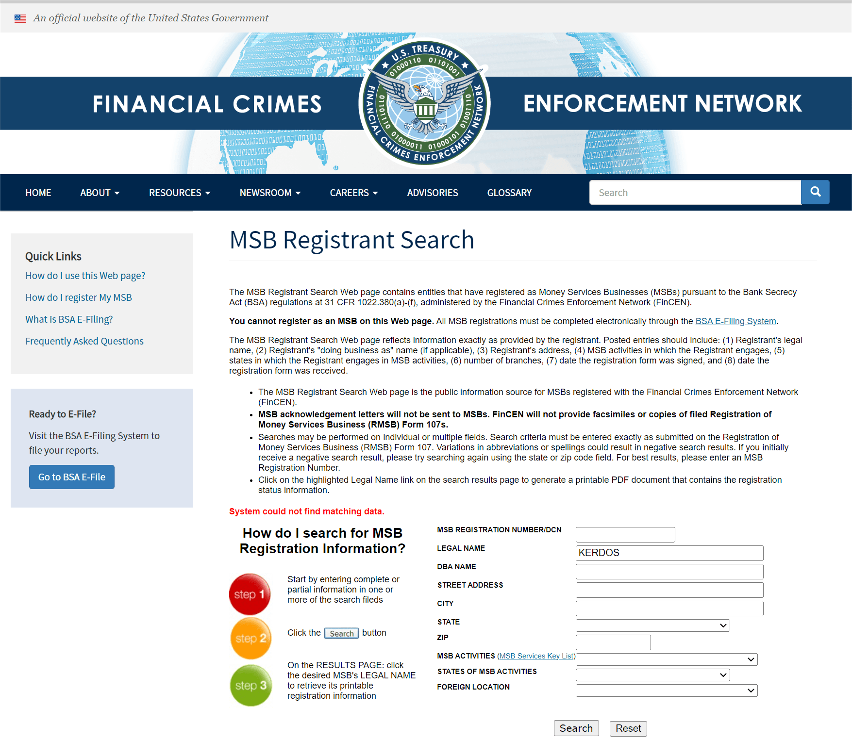 美国金融犯罪执法网络（FinCEN）