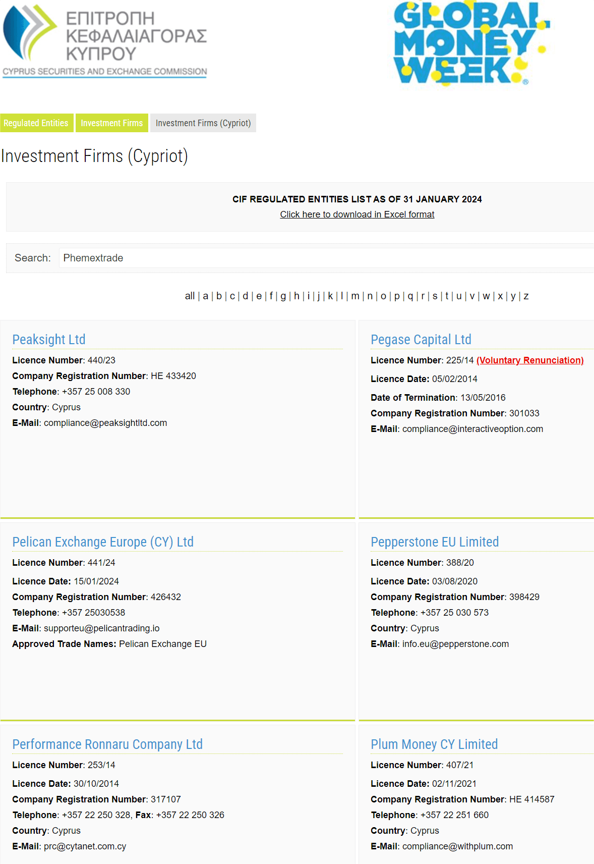 塞浦路斯证券交易委员会（CySEC）