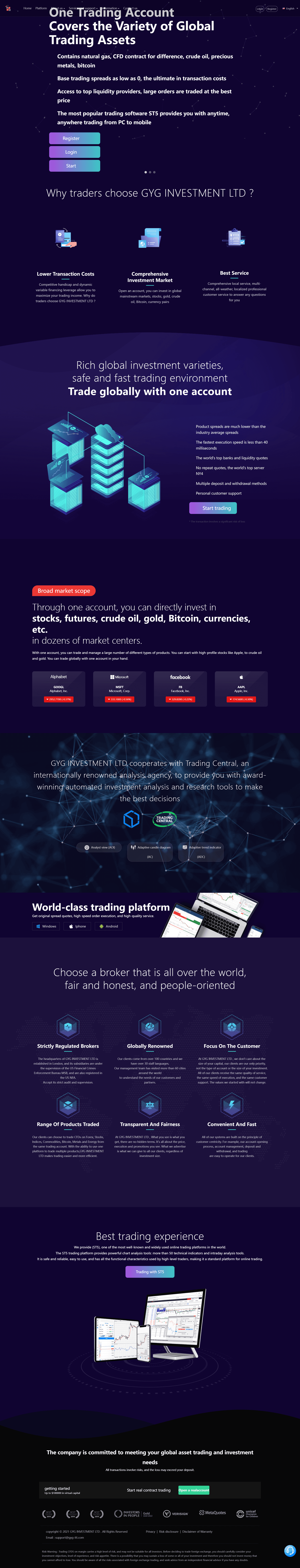 GYG INVESTMENT LTD官网