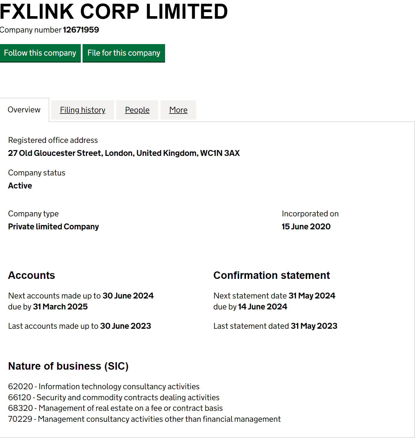 英国工商局（Companies House）