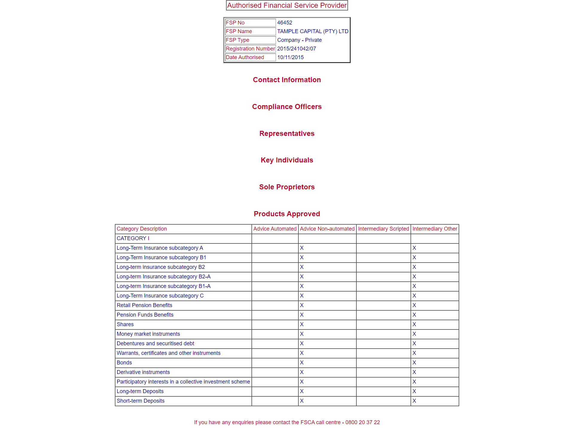 南非金融部门行为监管局(FSCA)