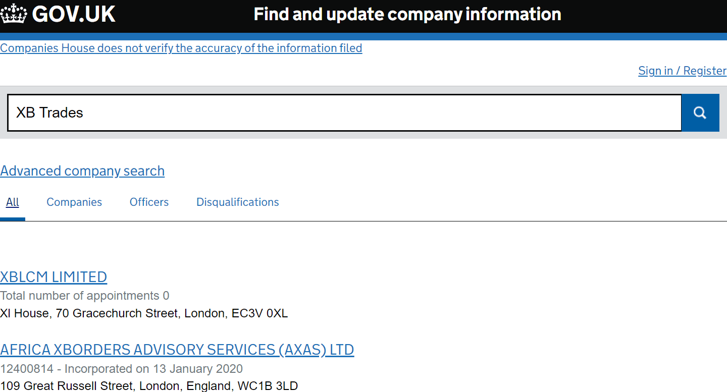 英国工商局（Companies House）