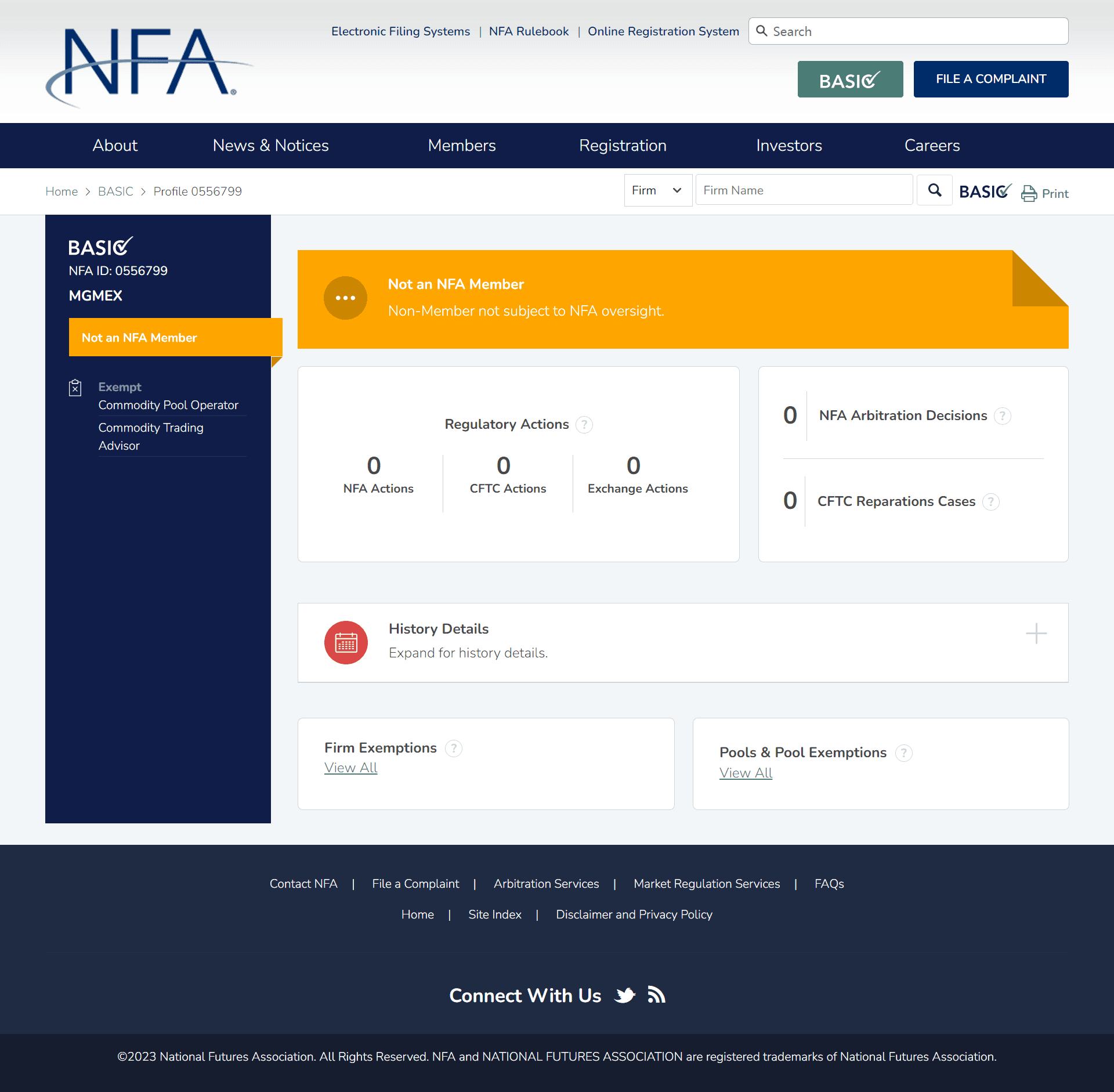 美国全国期货协会（NFA）