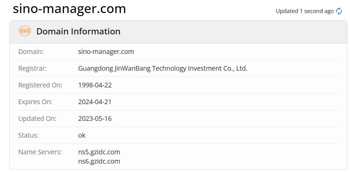 经理人whois.com域名年限数据