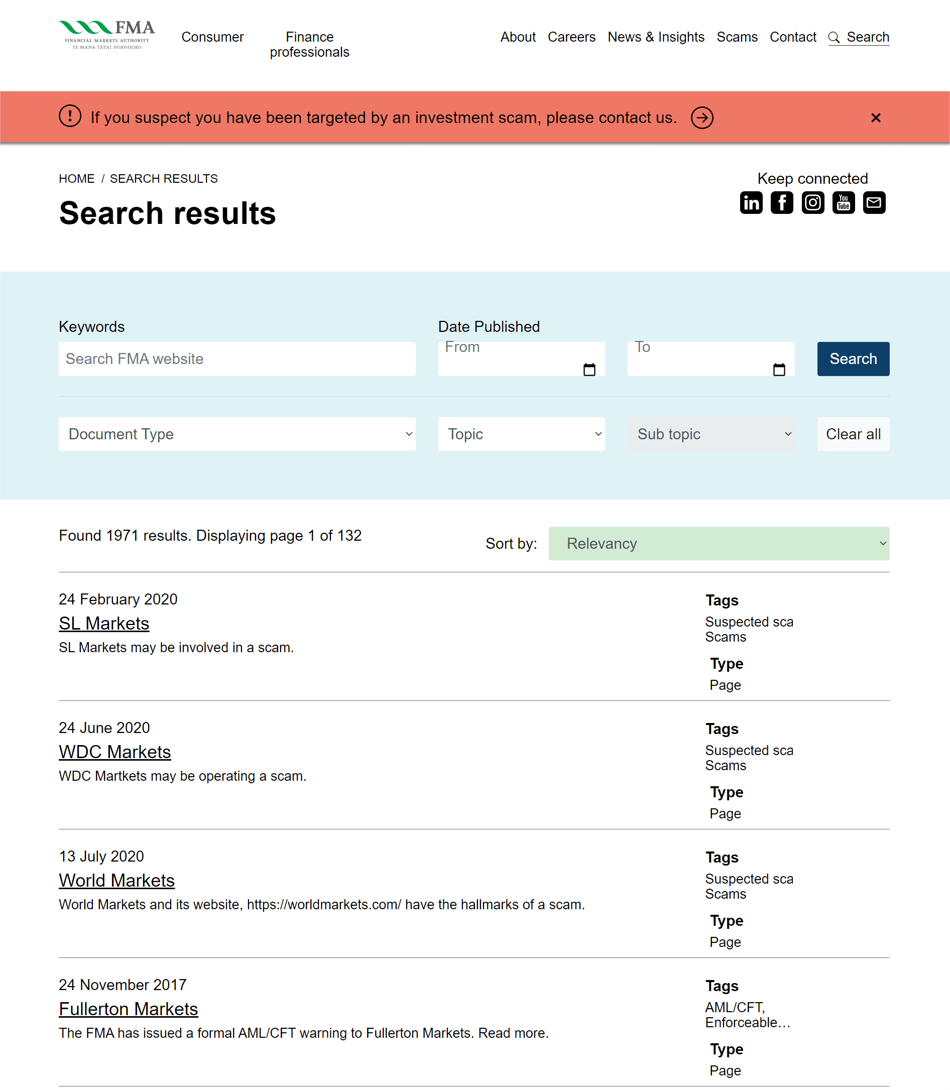 新西兰金融市场管理局(FMA)