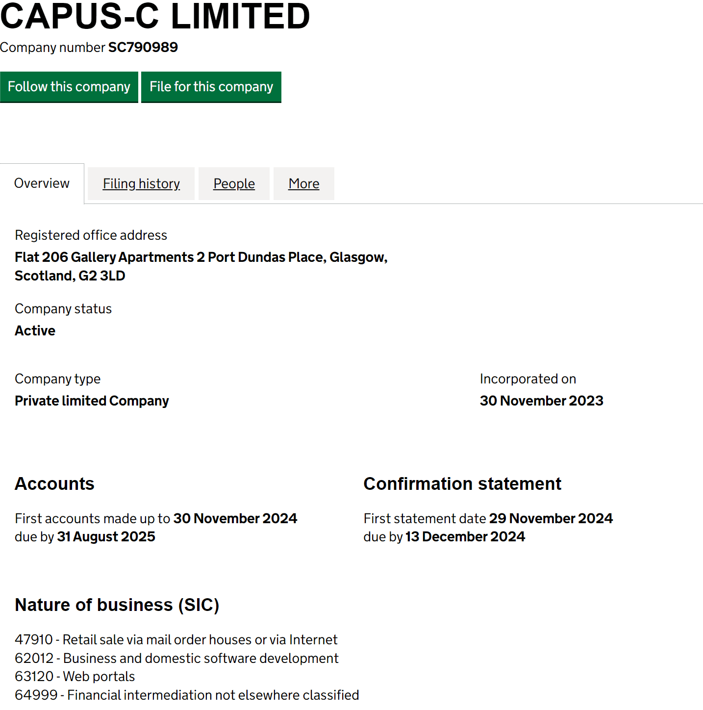 英国工商局(Companies House)