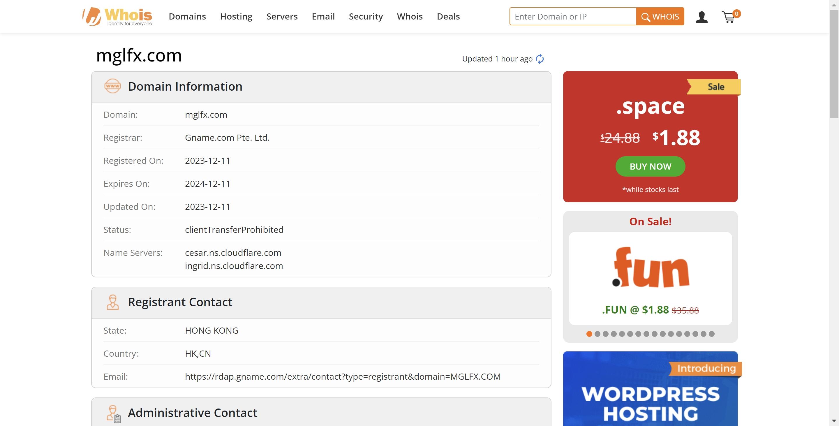 MGL GLOBAL WHOIS RECORD