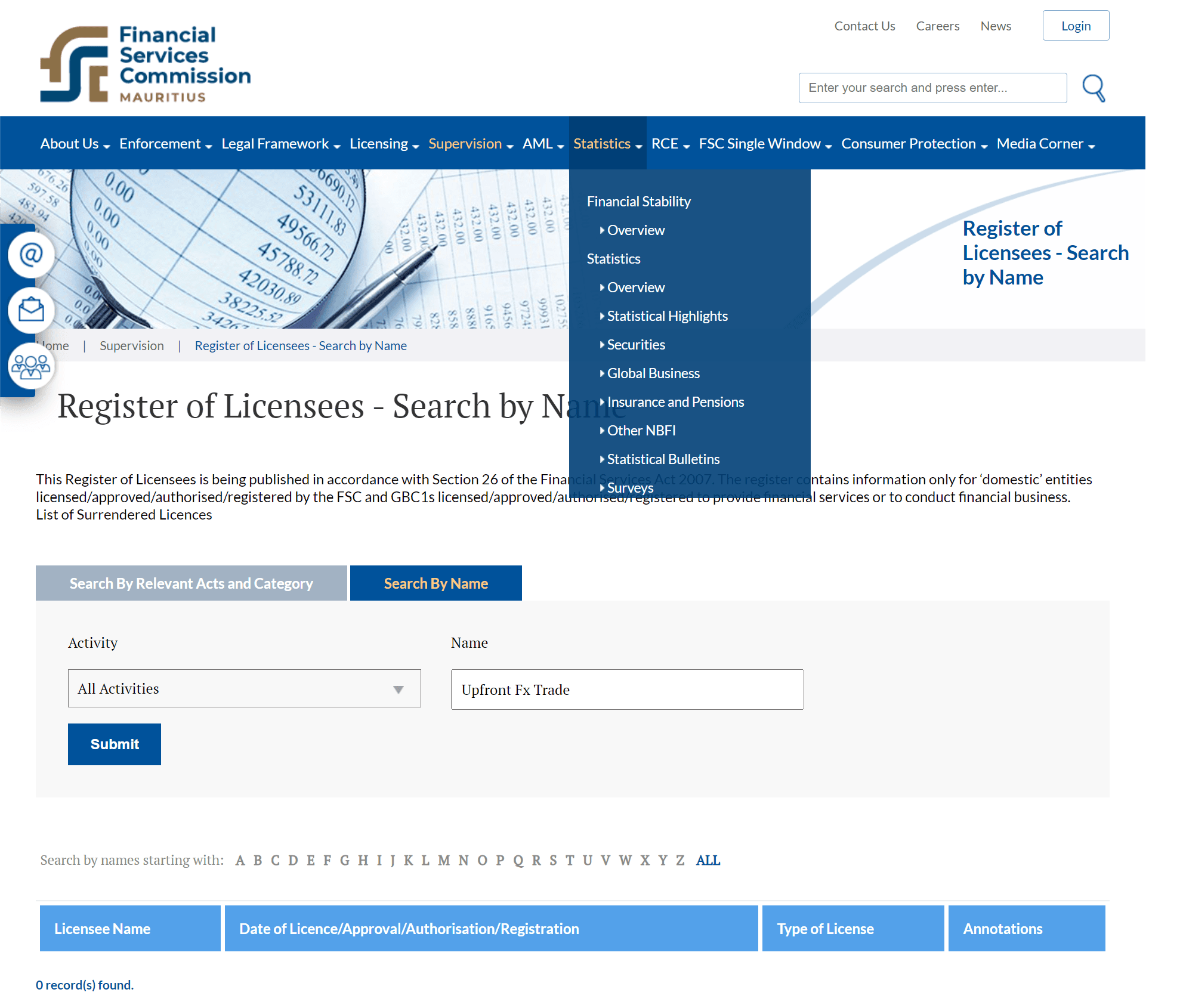 毛里求斯金融服务委员会(FSC)