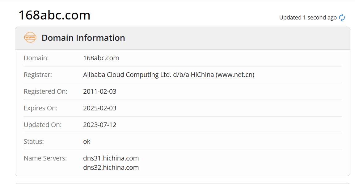 雷电财经whois.com域名年限数据