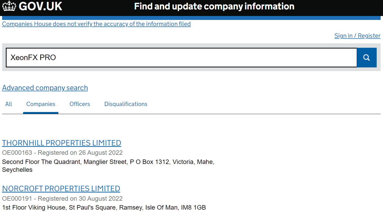 英国工商局(Companies House)