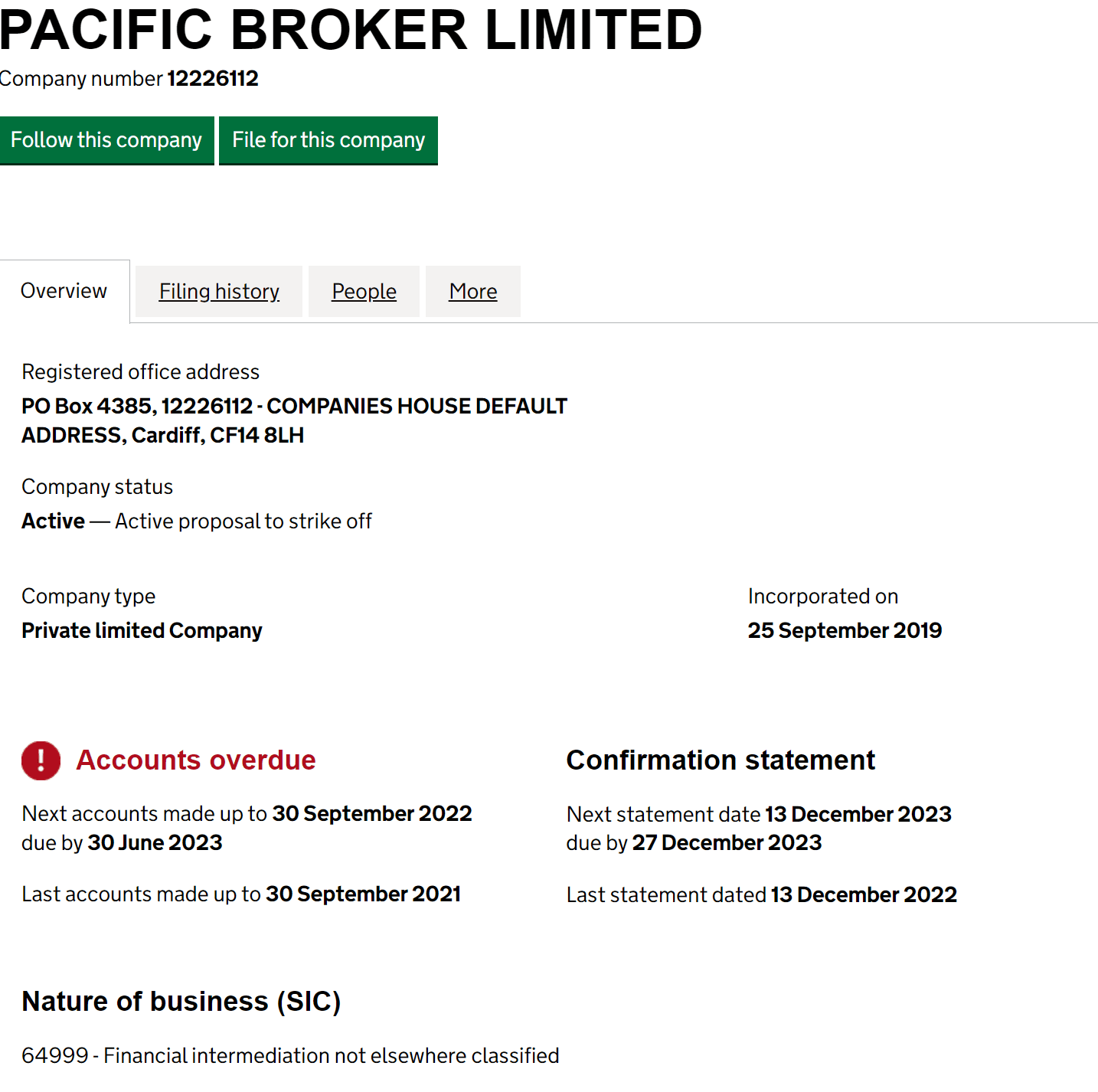 英国工商局(Companies House)