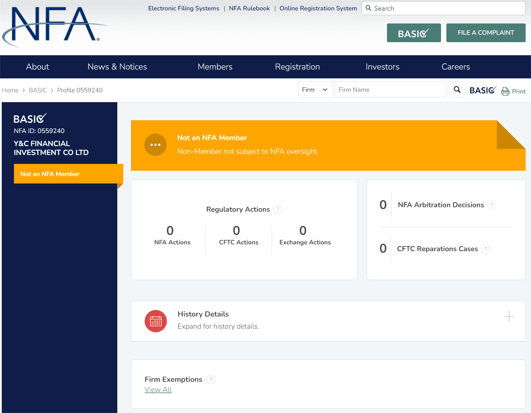 美国全国期货协会（NFA）