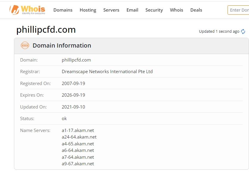 Phillip CFD Whois注册