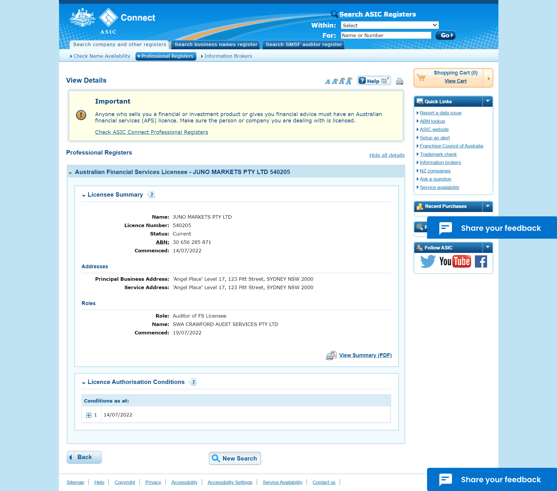 澳大利亚证券和投资委员会（ASIC）