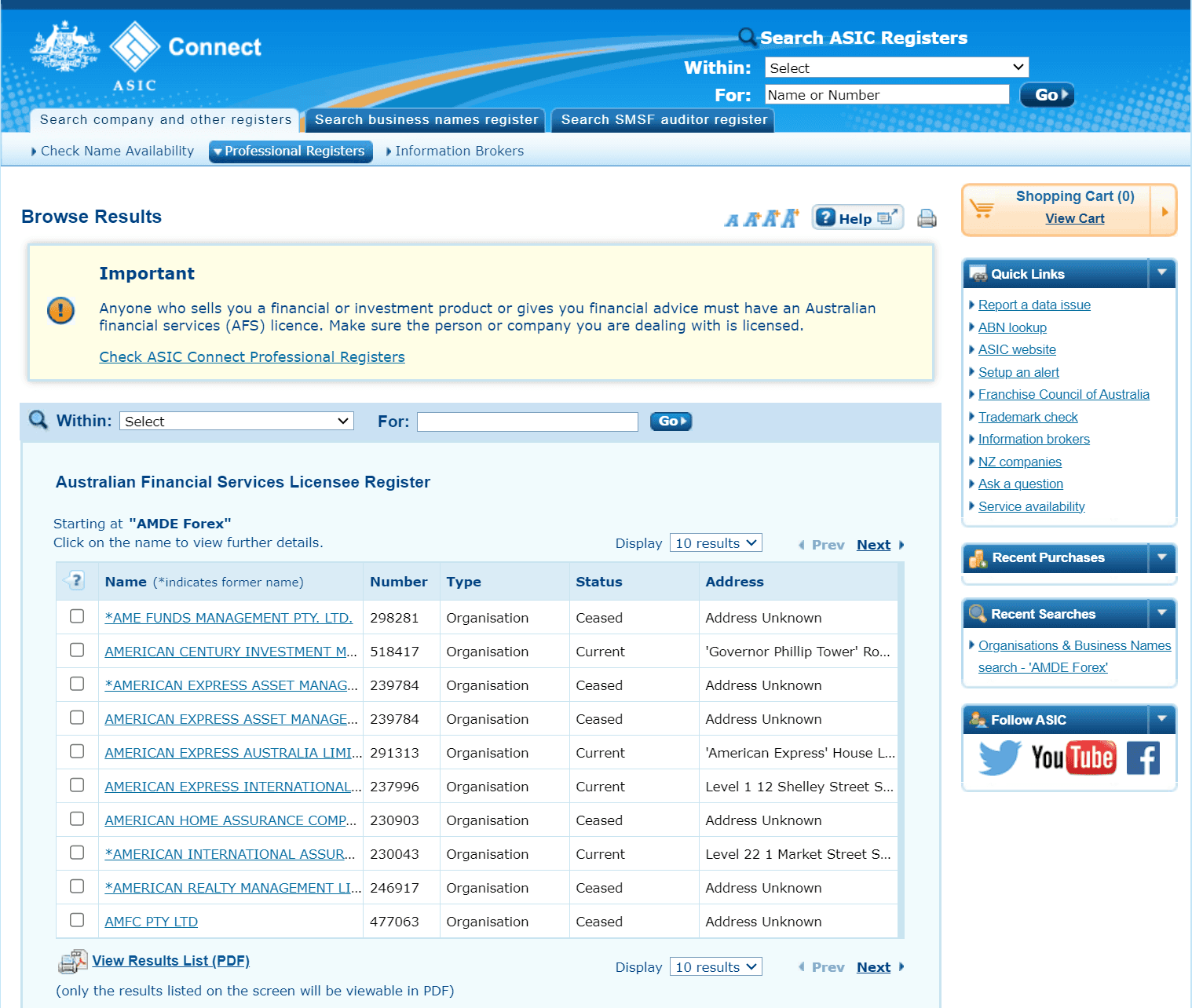 澳大利亚证券和投资委员会（ASIC）