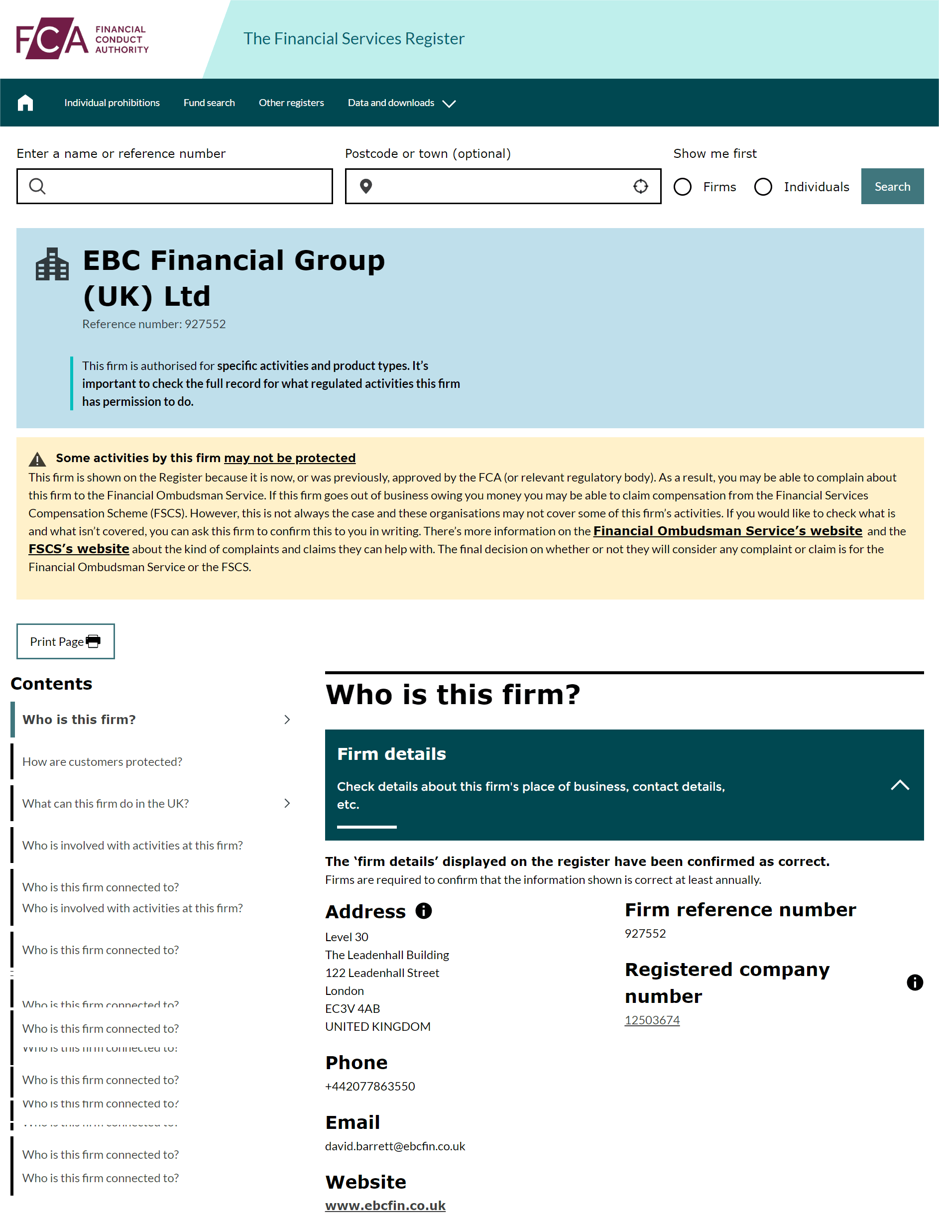 英国金融行为监管局（FCA）