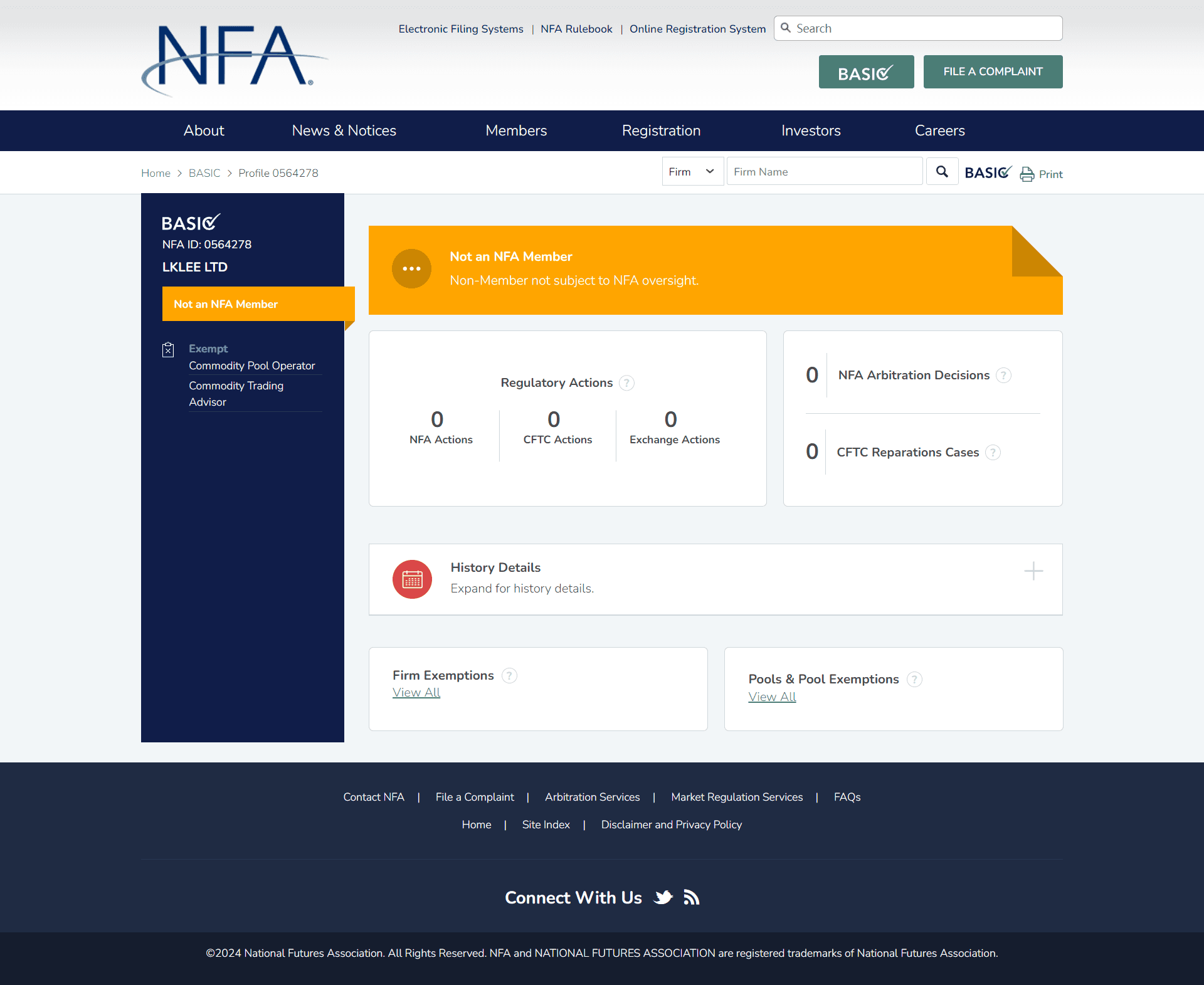 美国全国期货协会（NFA）