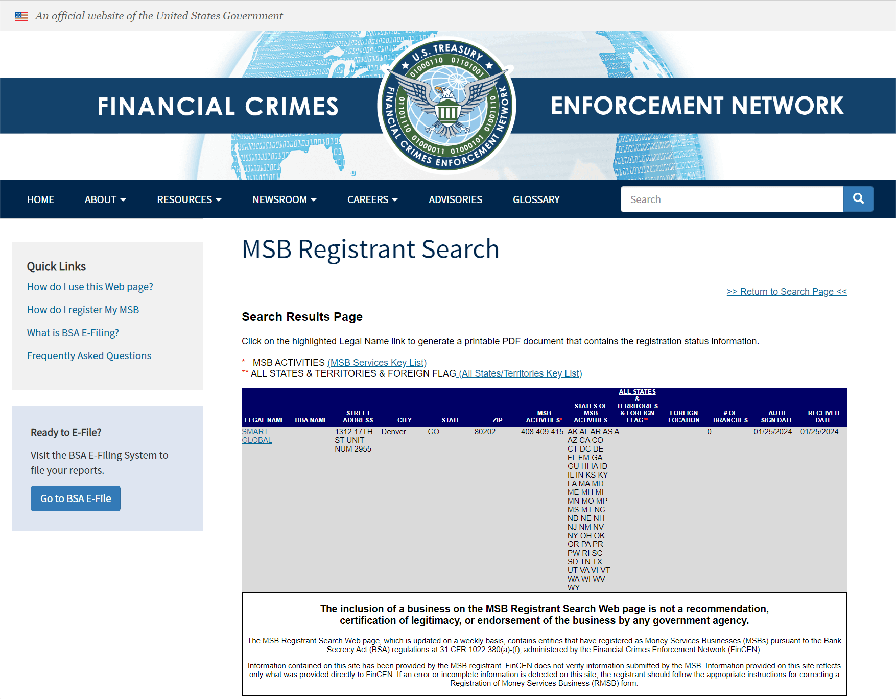 Fincen msb