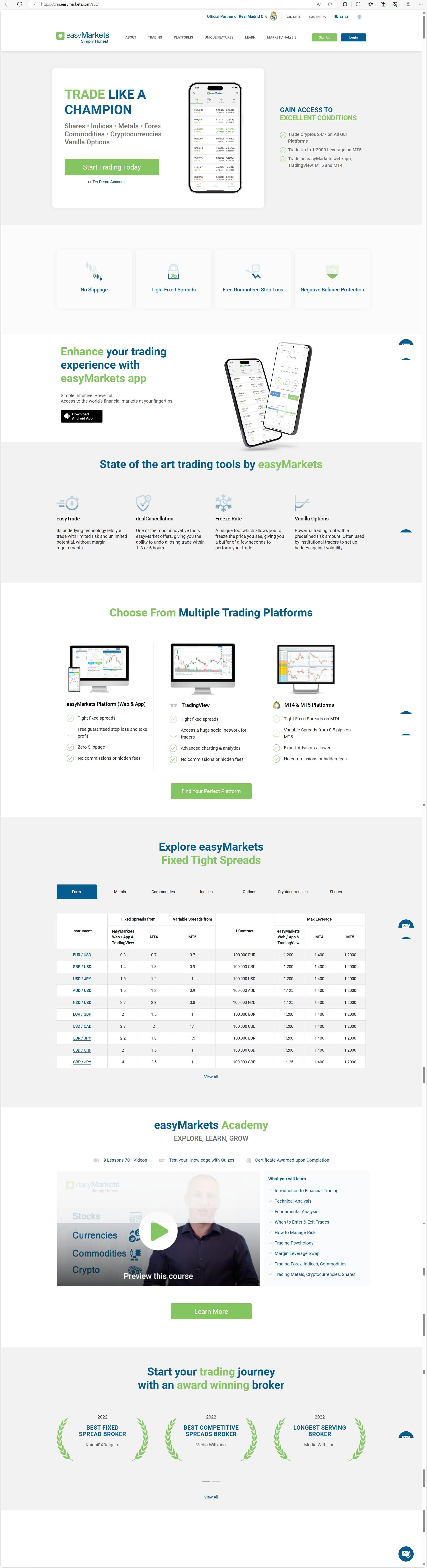 easyMarkets官网