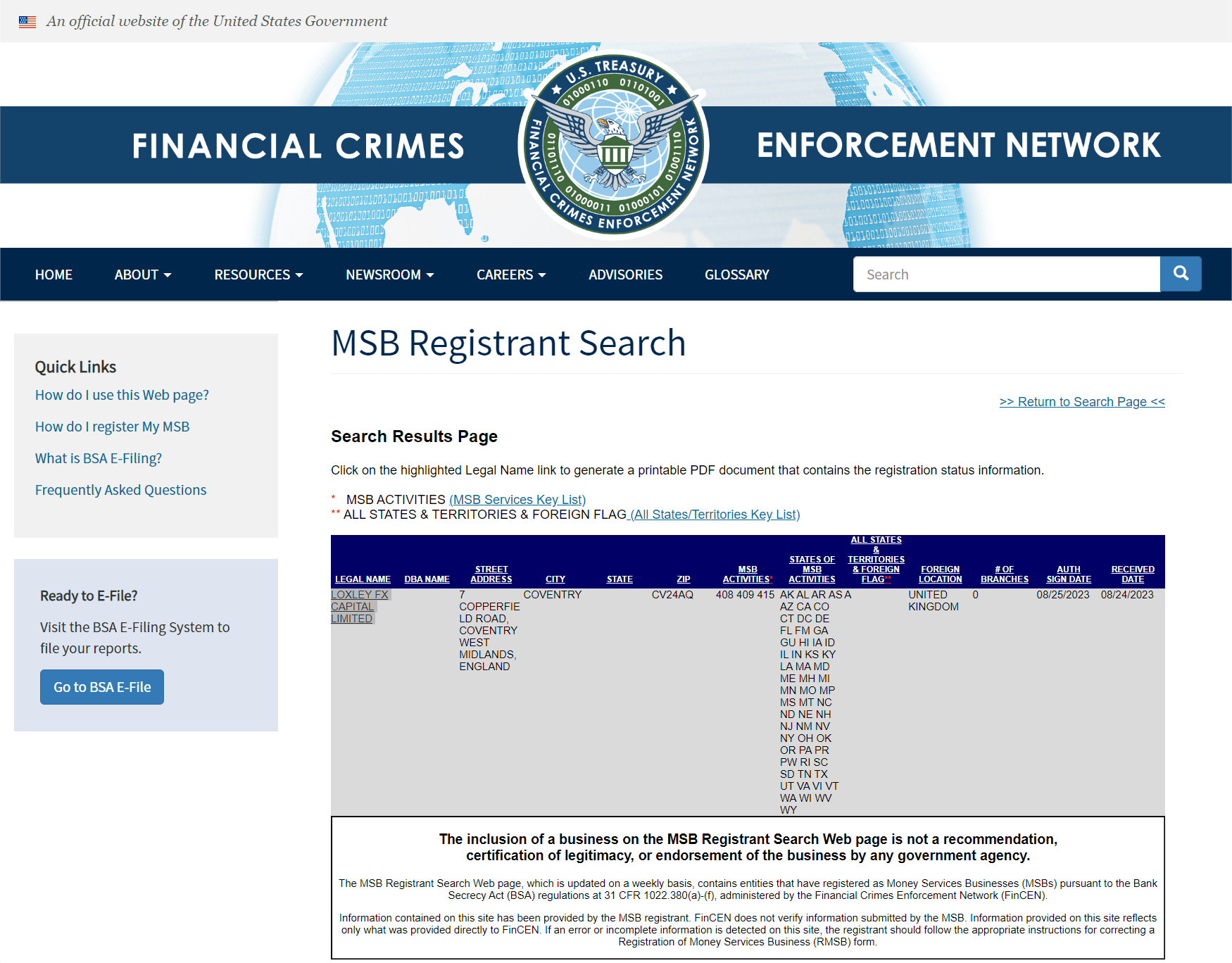 美国金融犯罪执法网络（FinCEN）