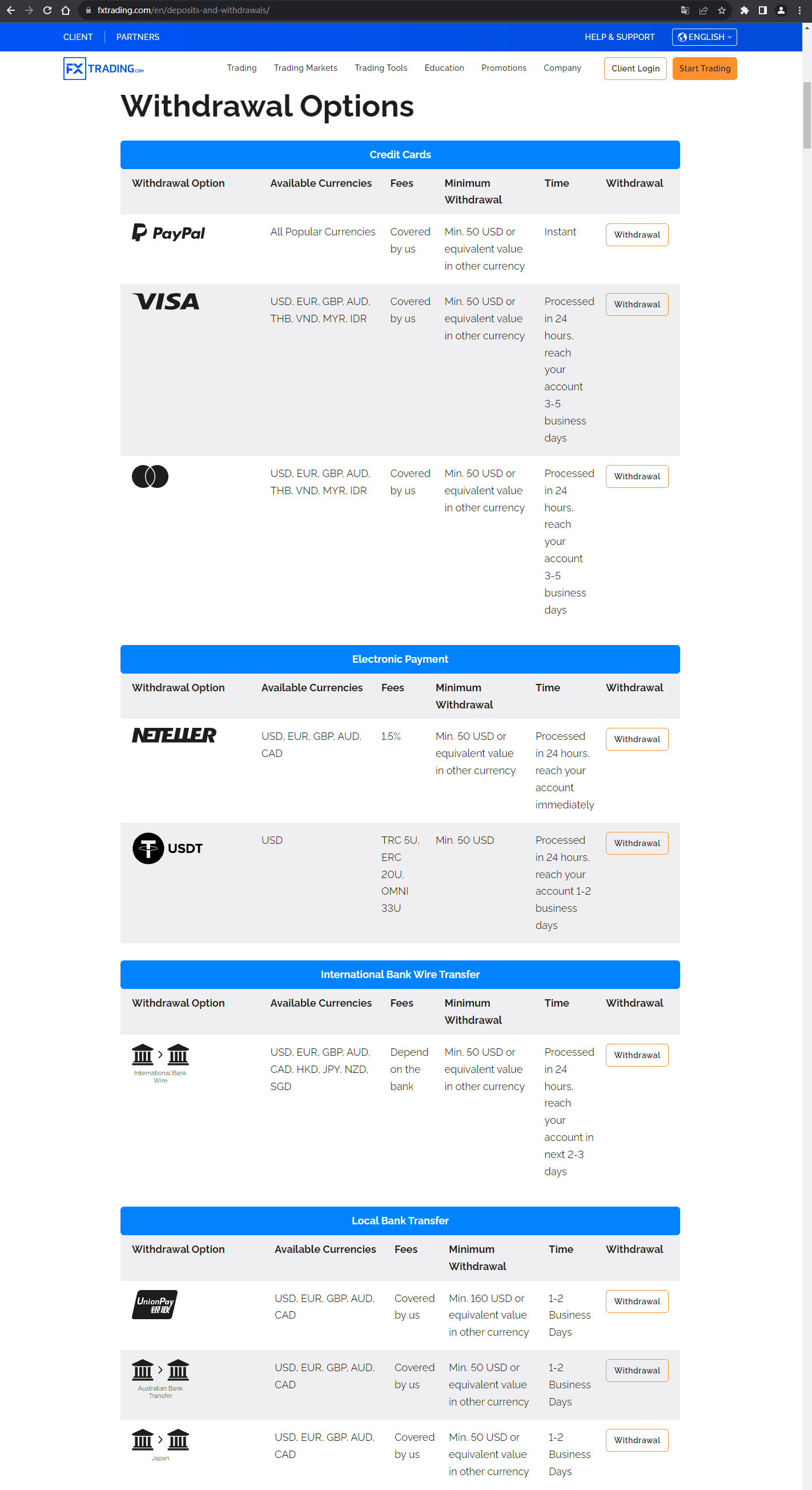 官网显示存取款信息