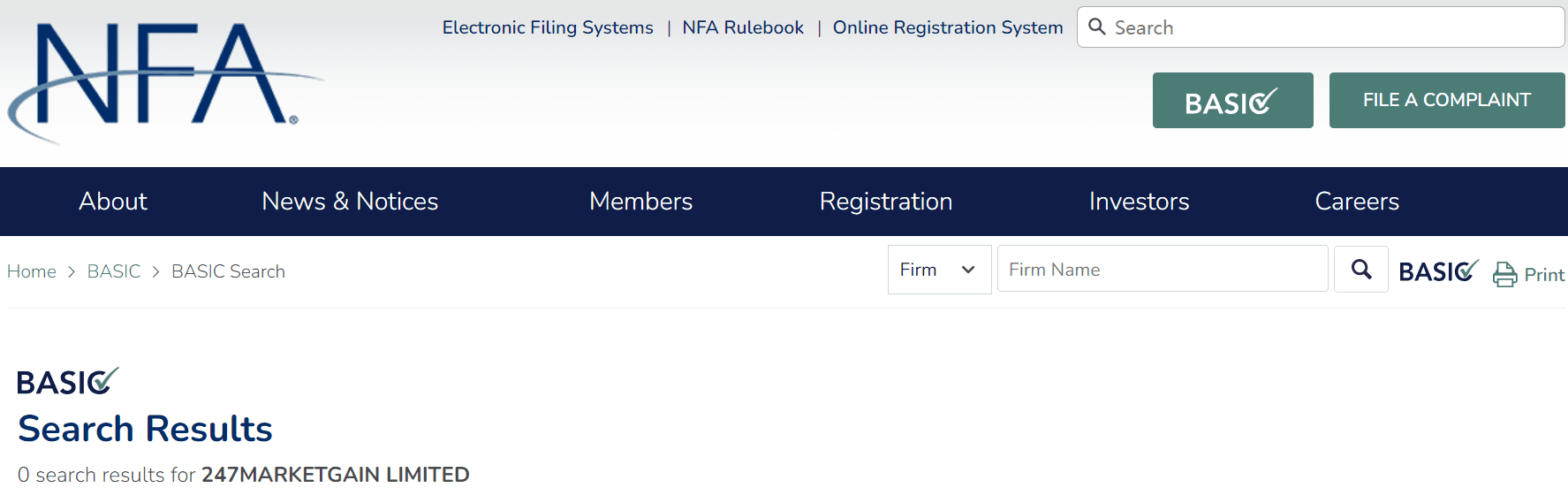 美国全国期货协会（NFA）