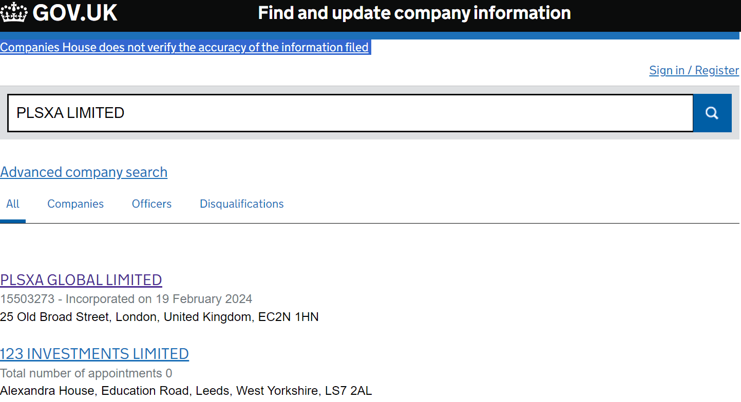 英国工商局（Companies House）