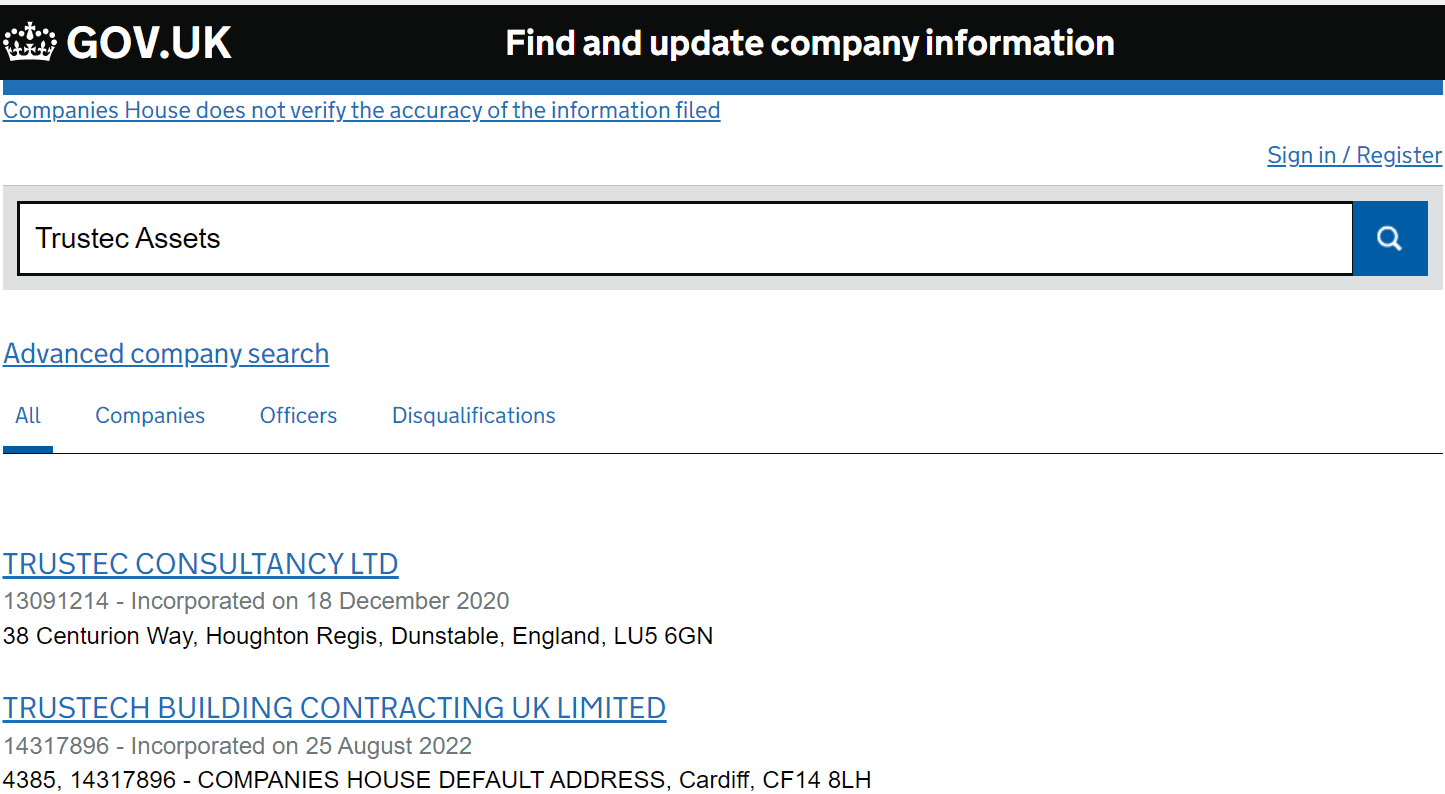 英国工商局（Companies House）