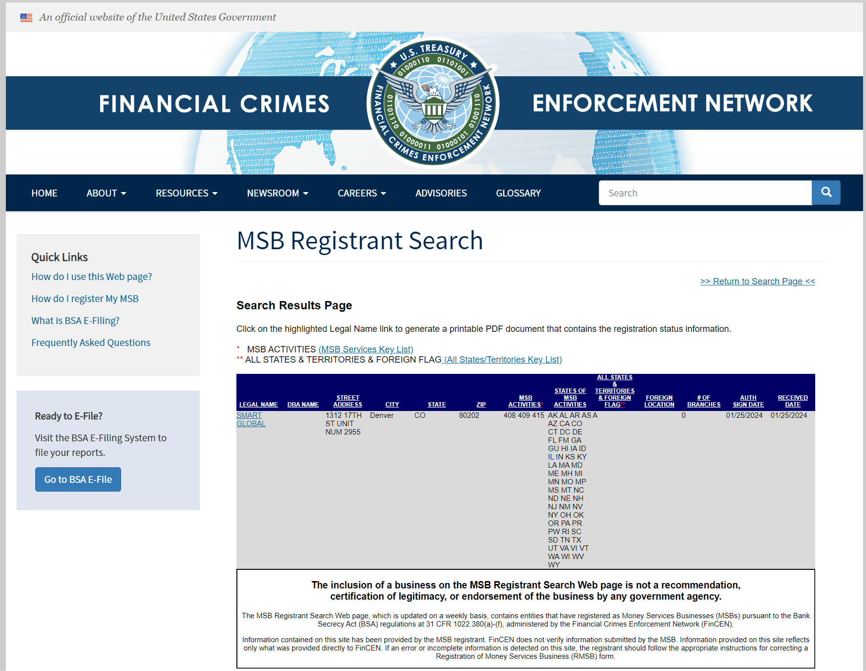 美国金融犯罪执法网络（FinCEN）