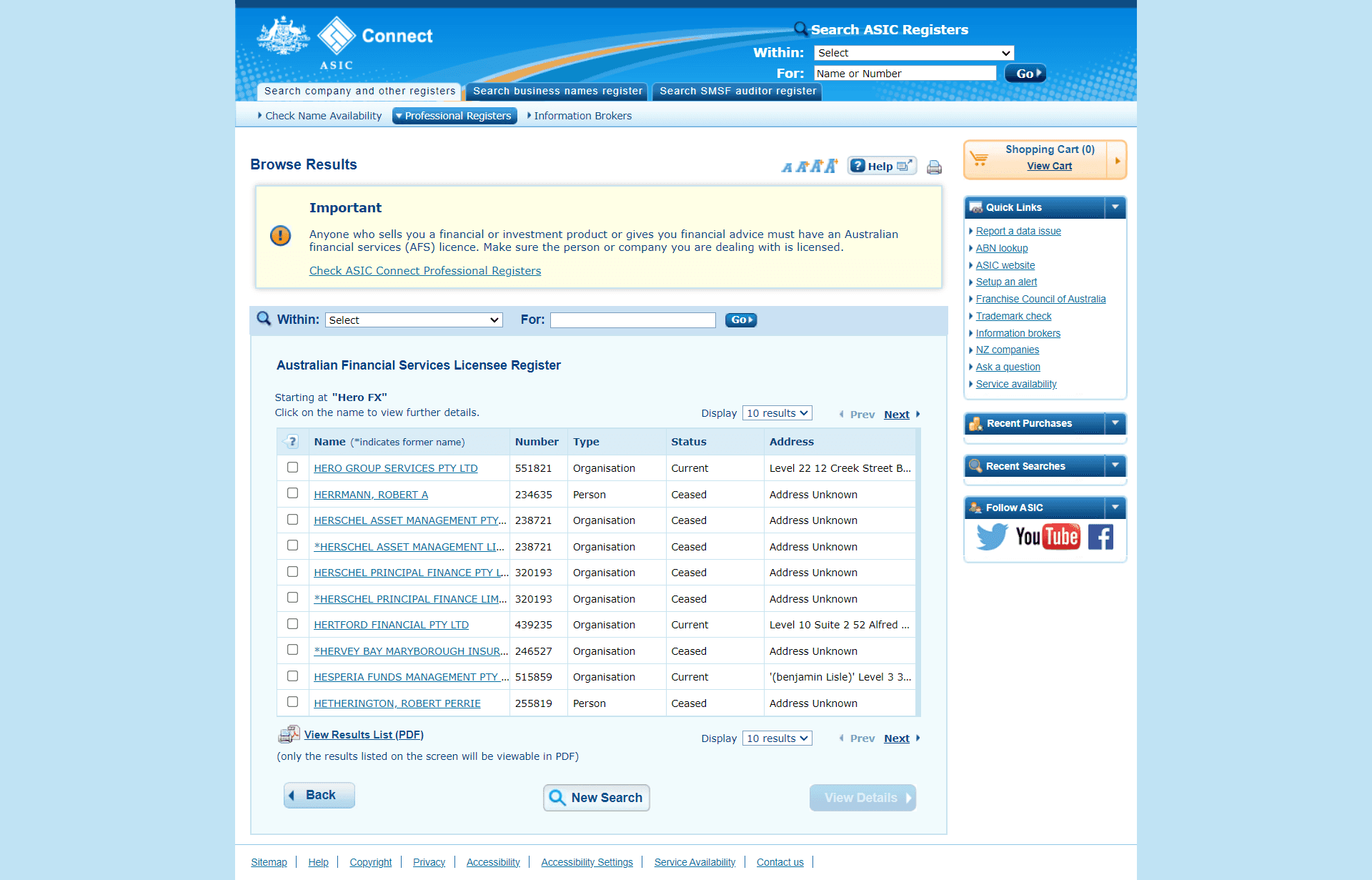 澳大利亚证券和投资委员会（ASIC）