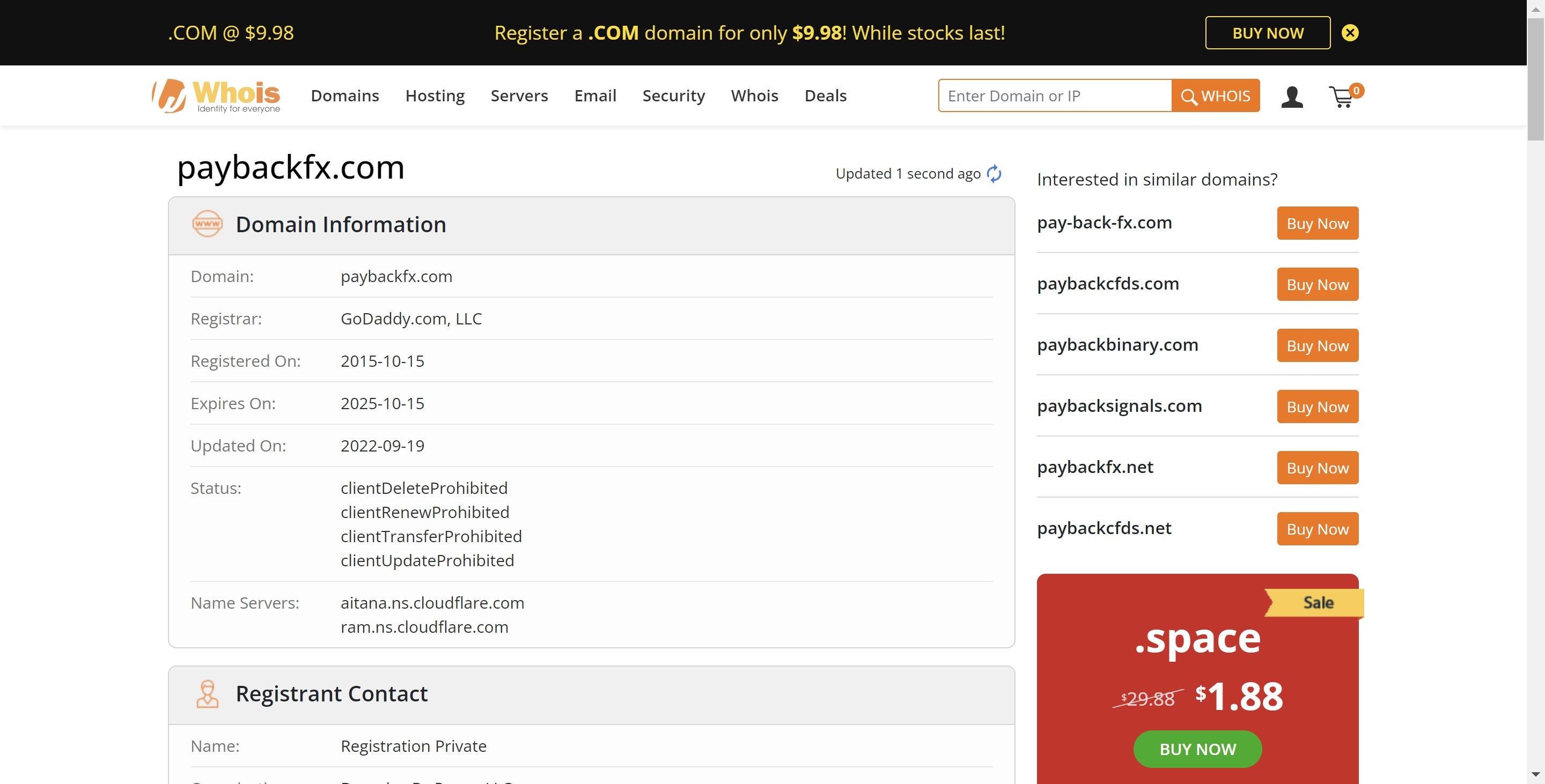 paybackfx whois record