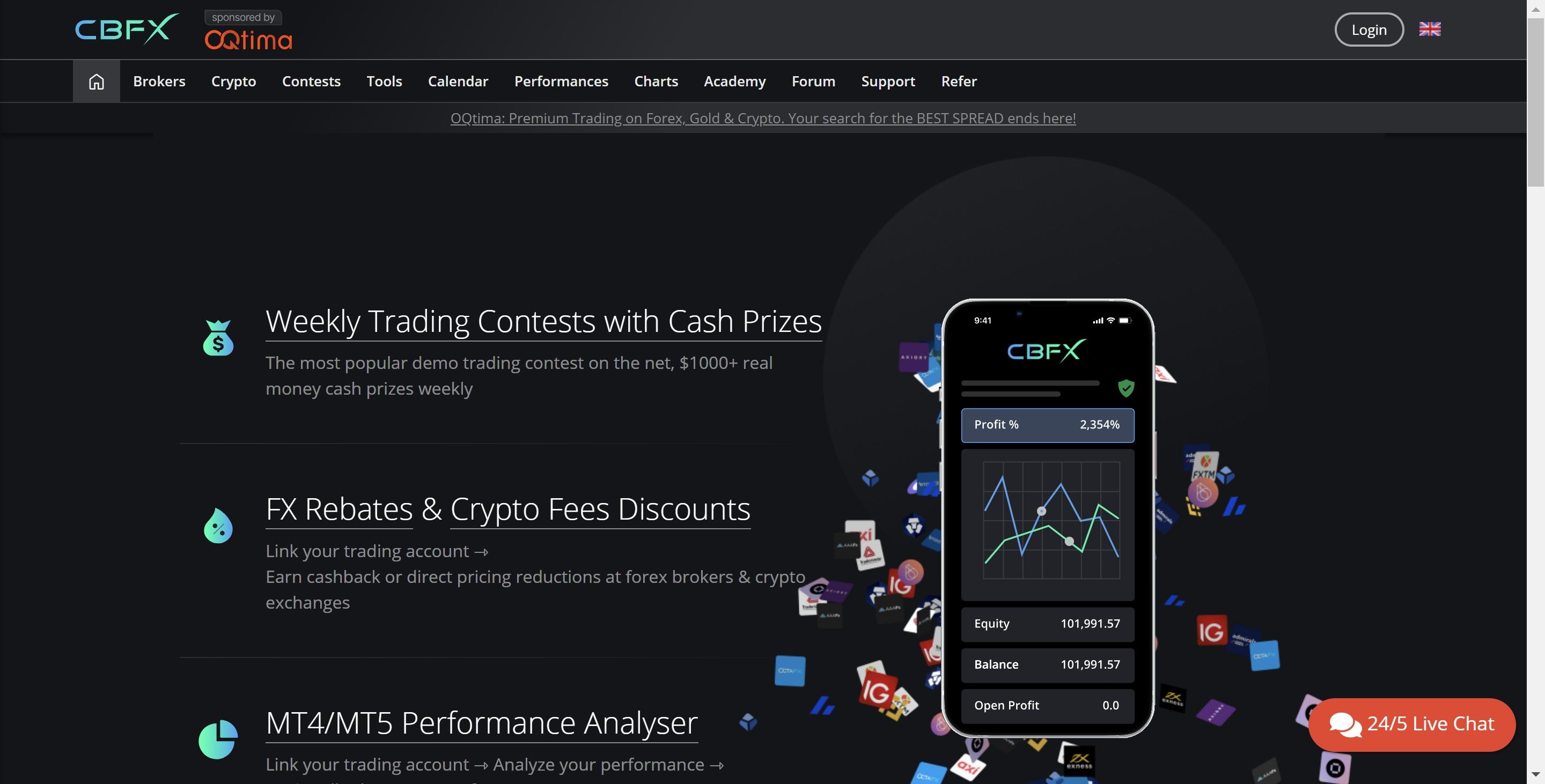 CBFX homepage