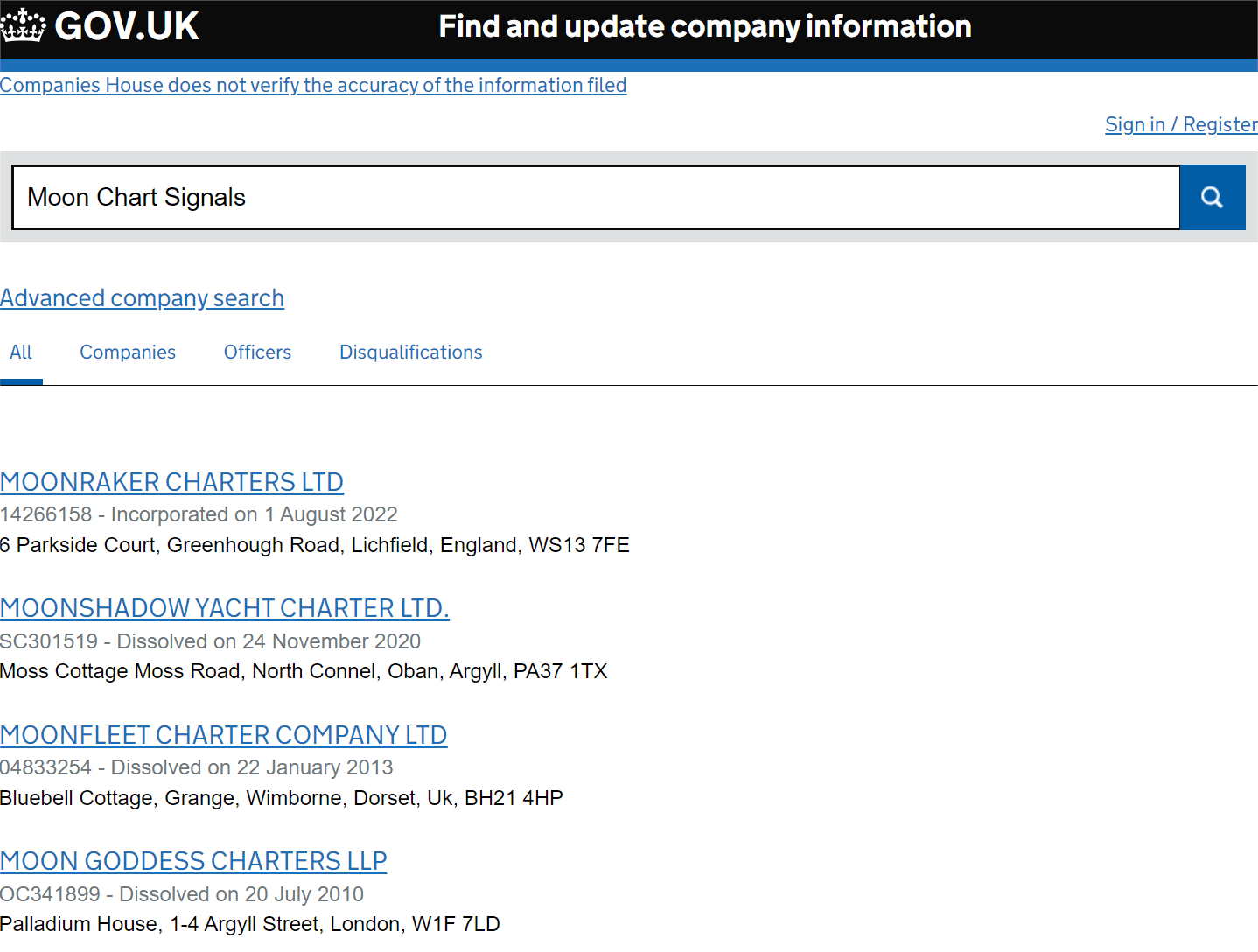 英国工商局(Companies House)