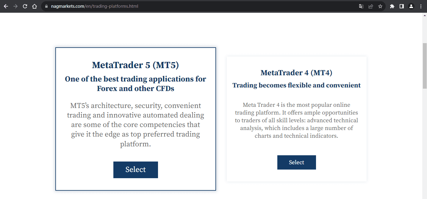 官网显示交易软件信息