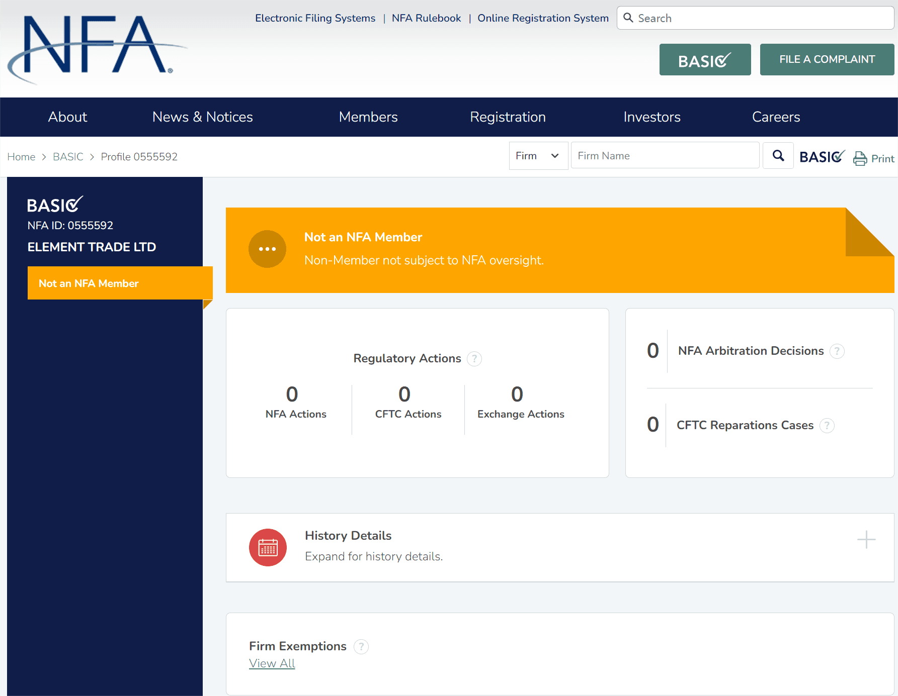 美国全国期货协会（NFA）