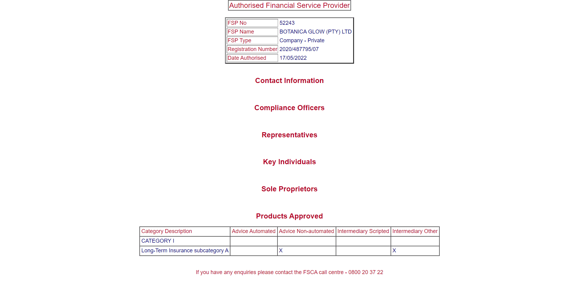 南非金融部门行为监管局(FSCA)