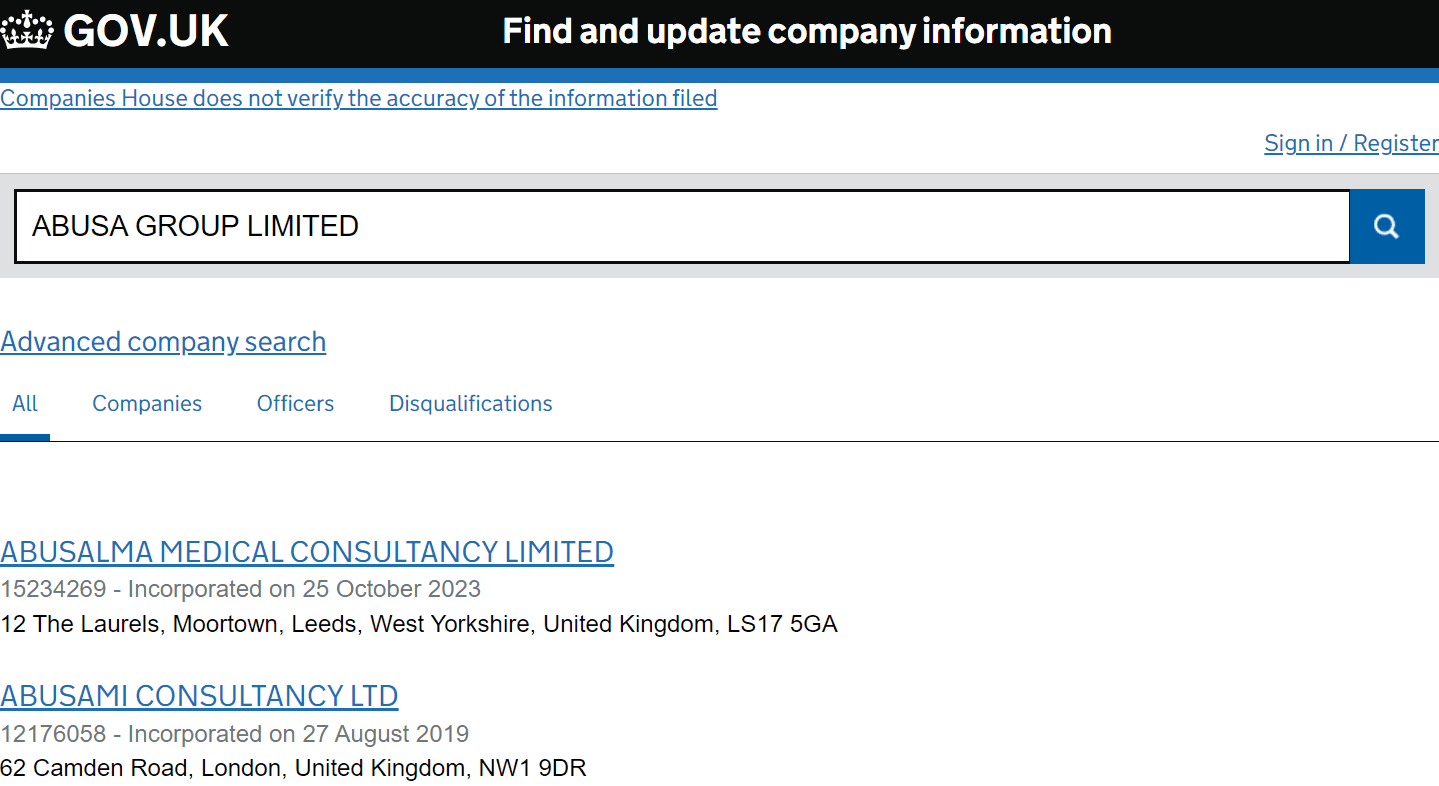 英国工商局（Companies House）