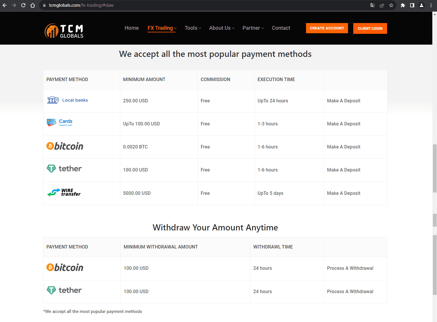 官网显示存取款信息