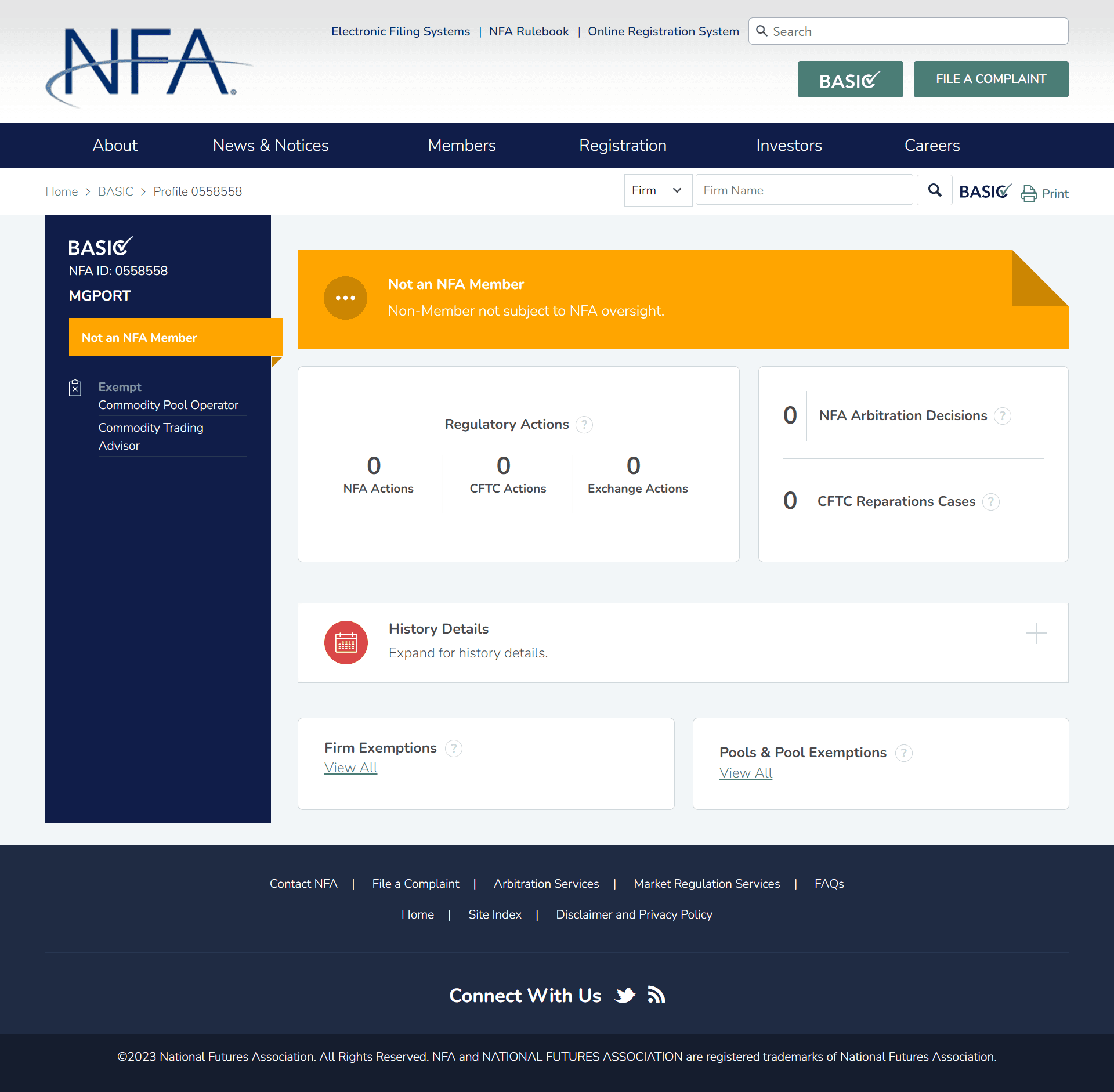 美国全国期货协会（NFA）